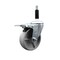 Service Caster 4'' Semi Steel Swivel 7/8'' Expanding Stem Caster Total Lock Brake SCC-EXTTL20S415-SSR-78 - alternate 1